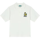 Boys Ivory Tiger Logo Polo Shirt, 1, hi-res